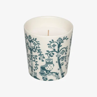 Nordic Nest Iittala Taika candle Steel blue 9 cm