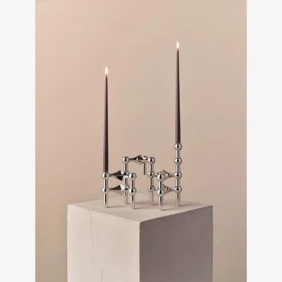 Nordic Nest STOFF STOFF tapered candle by ester & erik 6-pack Espresso