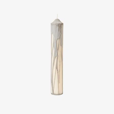 Nordic Nest Ferm Living Drip pillar candle Warm Grey 30 cm