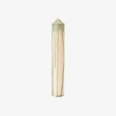 Nordic Nest Ferm Living Drip pillar candle Tea Green 30 cm