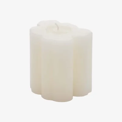 Nordic Nest Marimekko Unikko Shape candle White