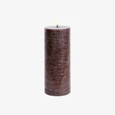 Nordic Nest Uyuni Lighting Pillar LED candle Ø78x20 cm Brown