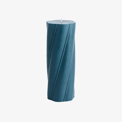 Nordic Nest HAY Soft Serve Candle pillar candle Dark teal Ø9.5x24.5 cm