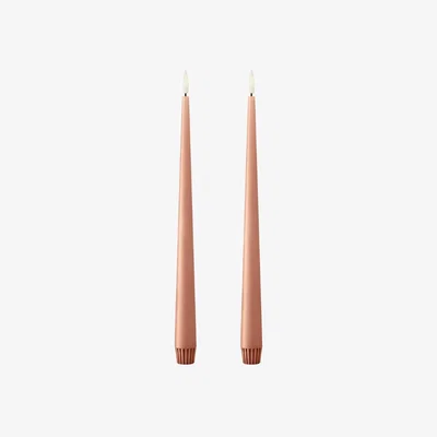 Nordic Nest ester & erik ester & erik taper candle LED 30 cm 2-pack 20 Rosy caramel