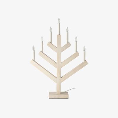 Nordic Nest Scandi Living Pine advent candle 62 cm white washed