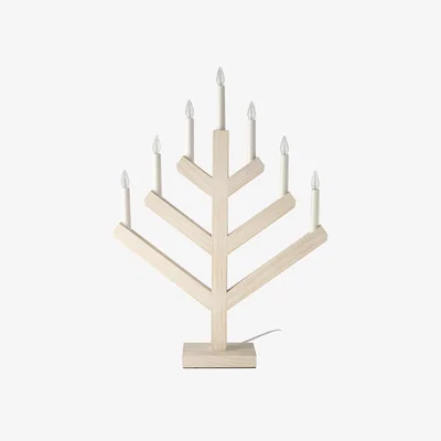 Nordic Nest Scandi Living Pine advent candle 62 cm white washed