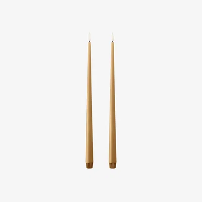 Nordic Nest ester & erik ester & erik taper candle LED 40 cm 2-pack 27 Almond butter