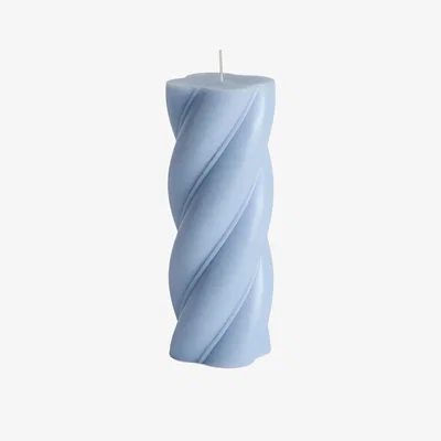 Nordic Nest HAY Soft Serve Candle pillar candle Light blue Ø7.8x19.5 cm