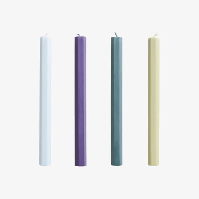 Nordic Nest HAY Hexagon Candle light mix 4-pack Meadow