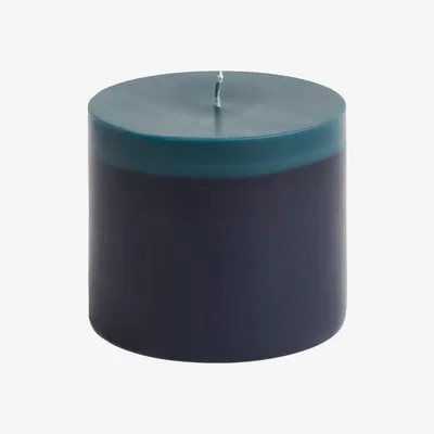 Nordic Nest HAY Silo Candle pillar candle Midnight blue-dark teal Ø9.5x8 cm