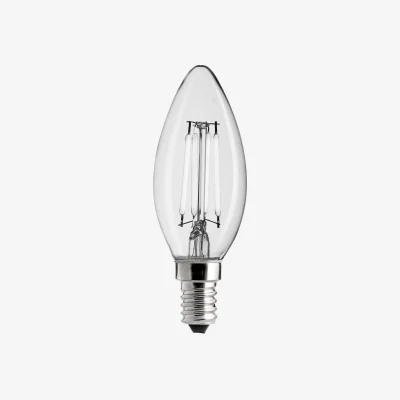 Nordic Nest Unison Uni-white taper candle clear dimmable light source E14 2700K 165lm 2W