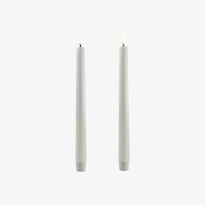 Nordic Nest Uyuni Lighting Taper LED candles 2-pack Ø23x25 cm Green