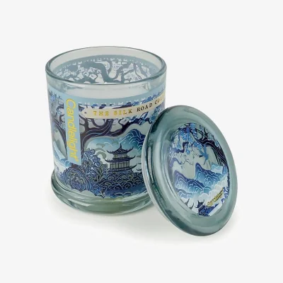 Downtown Candlelight Large Glass Lidded Jar Candle Tianshui Sea Salt