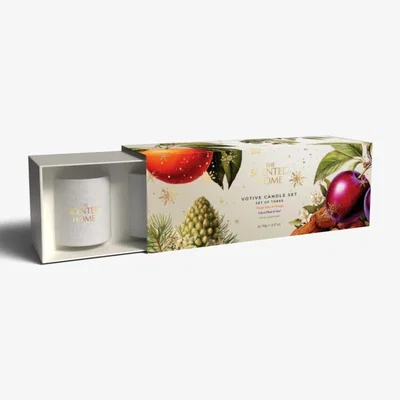 Downtown Ashleigh and Burwood Scented Home Winter Votive Trio Set