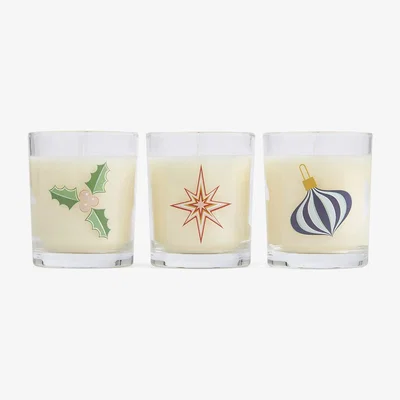 Downtown Wax Lyrical Merry and Bright Votive Gift Set Cracker In Red