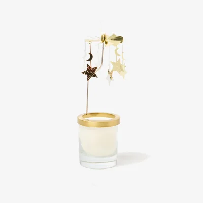 Oliver Bonas Moon & Star Mixed Metallic Candle Spinner