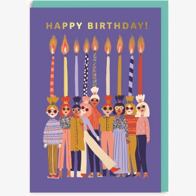 Oliver Bonas Candle Ladies Birthday Card