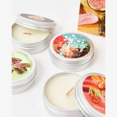 Oliver Bonas Lito Mini Scented Candle Set of Four