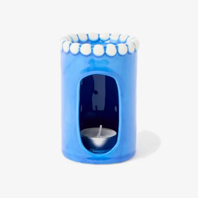 Oliver Bonas Bobbin Blue Ceramic Oil Burner