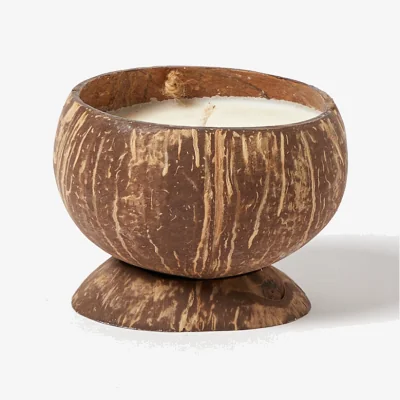 Oliver Bonas Coconut Husk Soy Candle