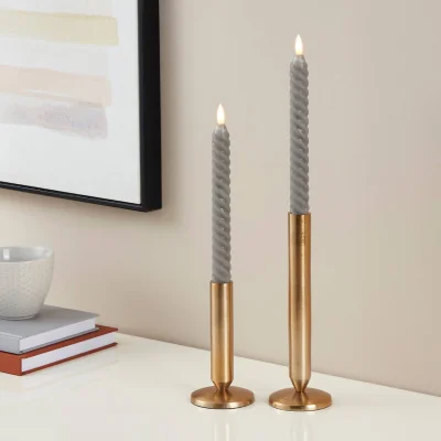 Pagazzi Andrafiabe Twisted Grey LED Candle