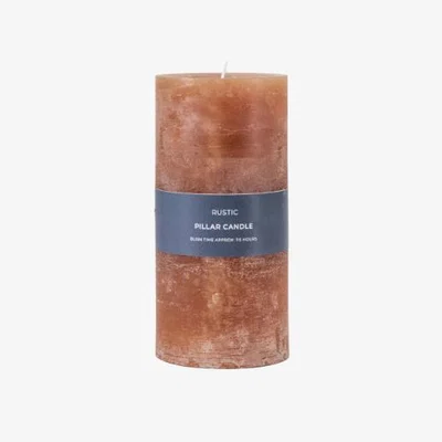 Pagazzi Rustic Large Pillar Candle Amber