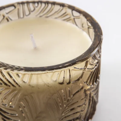 Pagazzi Theo Sandalwod Glass Jar Candle Brown