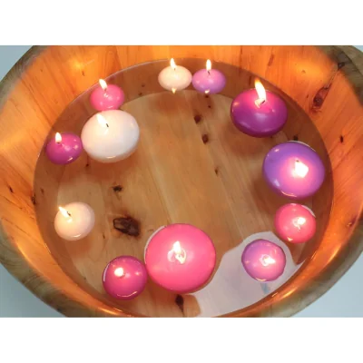 The Range Small Romantic Unscented Floating Candle - Pink