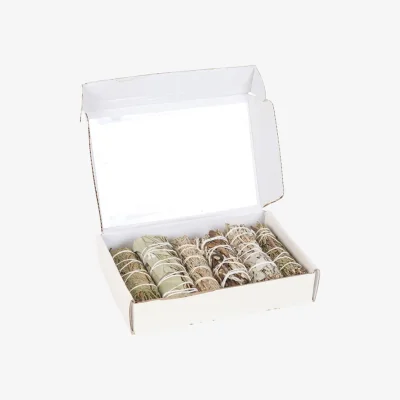 The Range Sage Smudge Stick Variety Set for Cleansing, Meditation - White