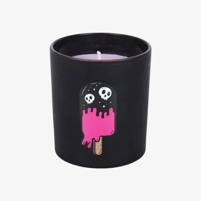 The Range Scented Jar Candle With a Gothic Illustration - Black