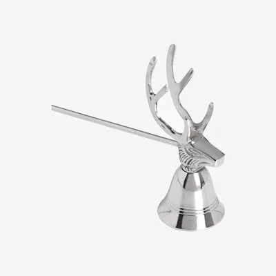 The Range Handcrafted Silver Stag Candle Snuffe - Silver