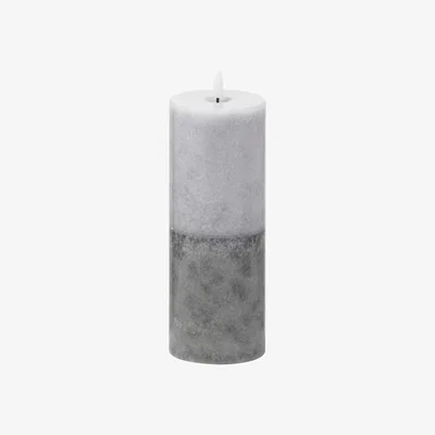 The Range Luxer Collection Natural Glow 3x8 Stone LED Candle - Stone