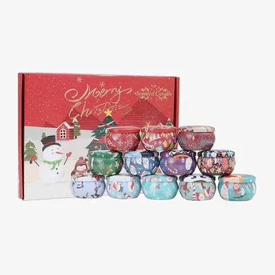 The Range 12pc Christmas Aromatherapy Candle Gift Box - Red