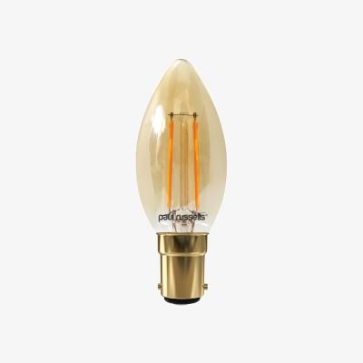 The Range 2.5W LED Filament, Candle, B15, 200lm, 2200K Bulb - Warm White