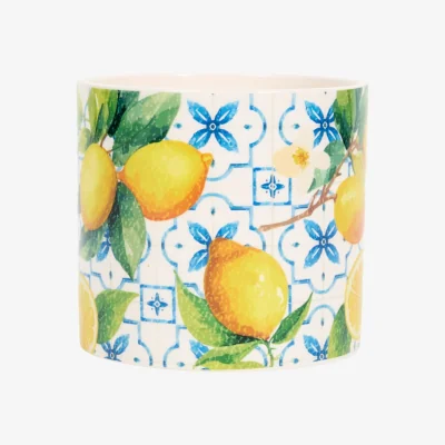 The Range Lemon Print Citronella Candle