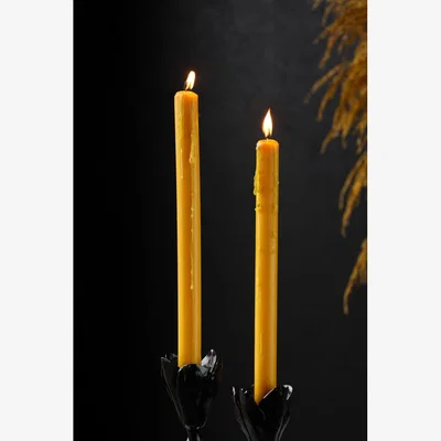 Rockett St George Beautiful Dinner Candle - Ochre