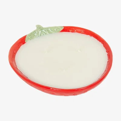 The Range Strawberry Ceramic Candle - Red