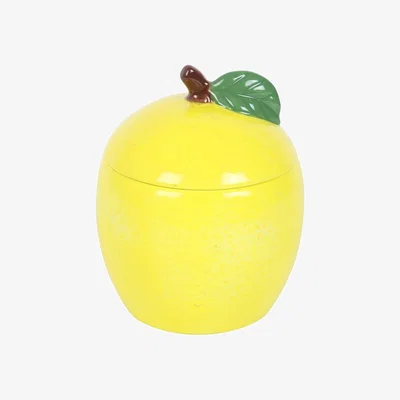 The Range Zesty Lemon Candle Jar For Fun Home Decor - Yellow