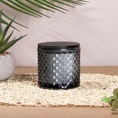 The Range Oud & Bergamot Scented Soy Candle 200g - Black