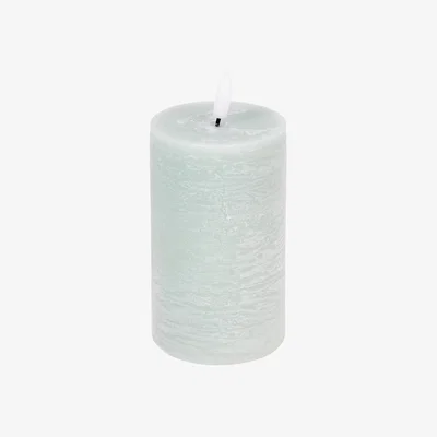 The Range Set of 3 Sage Frosted Leaf LED Candles - Sage
