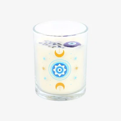 The Range Something Different Under Watchful Eyes White Rose Candle - Blue