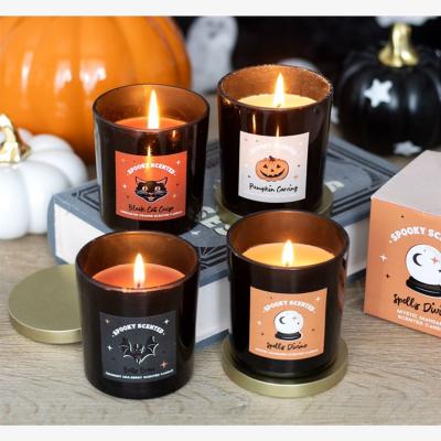The Range Black Cat Curse Cinnamon Orange Halloween Candle - Black