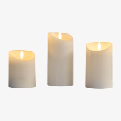 The Range Set of 3 Cosy Cotton Fragranced LED Candles - White