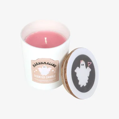 The Range Something Different Ghost Toasted Marshmallow Scented Candle - Pink/White