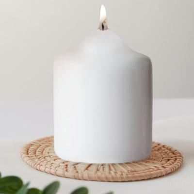 The Range Vanilla Scented Pillar Candles  - Ivroy