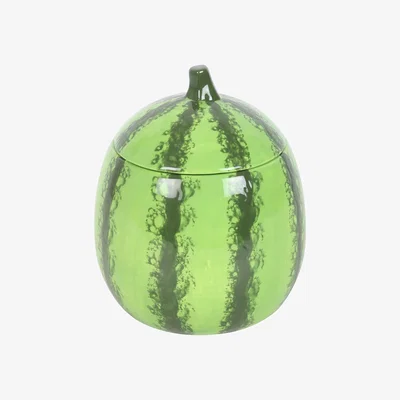 The Range Ceramic Fruit Shape Jar and Candle - Watermelon