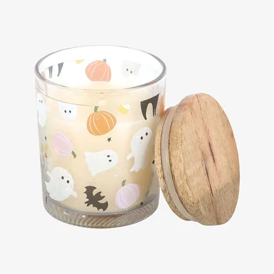The Range Something Different Candy Corn Halloween Scented Candle - White