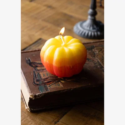 Rockett St George Yellow Ombre Pumpkin Candle