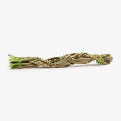The Range Smudge Stick Sweetgrass Braid 10cm - Green