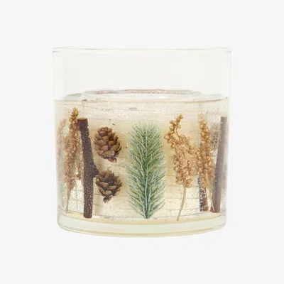 The Range Spruce and Cedar Glass XL LED Candle